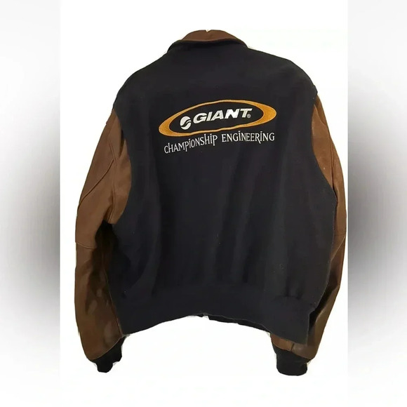 Reed Sportswear Vintage Leather/Wool Letterman Varsity Jacket Made In USA XL - Picture 6 of 8